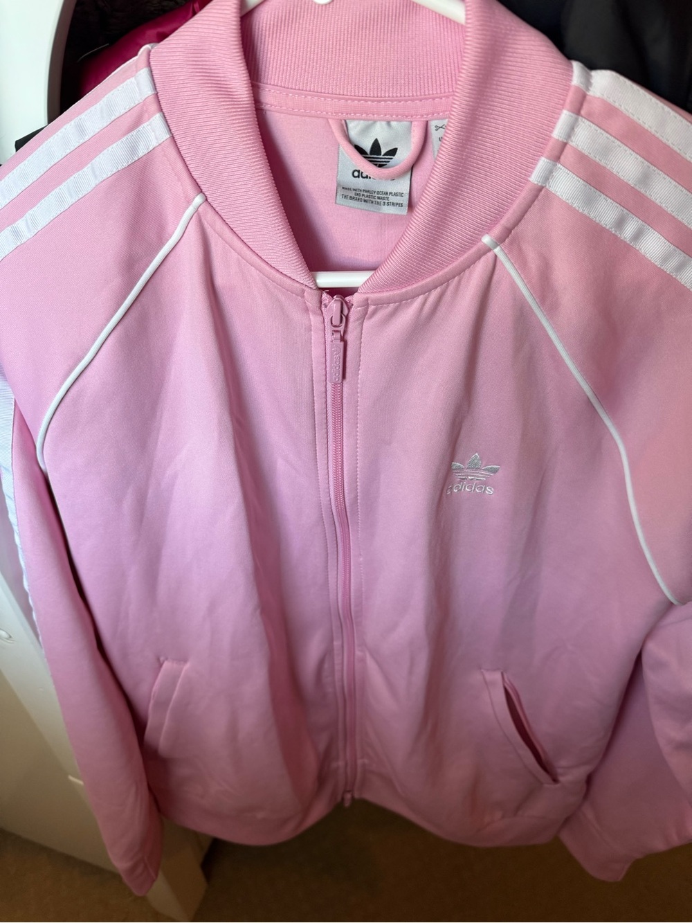 Adidas Pink Trefoil Track Jacket - Women's - Picture 6 of 9